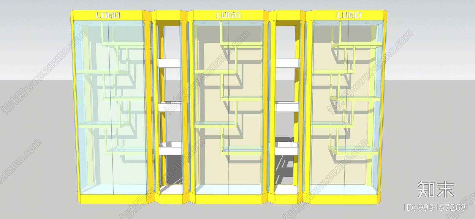 现代展柜SU模型下载【ID:995157268】