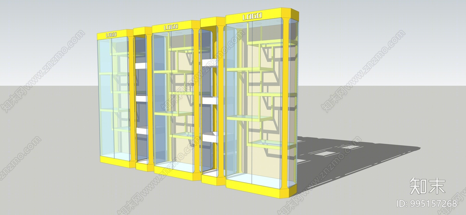 现代展柜SU模型下载【ID:995157268】