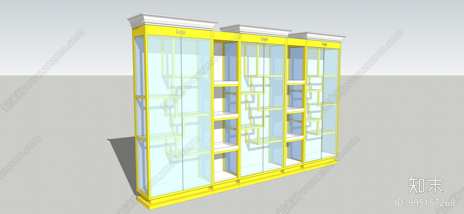 现代展柜SU模型下载【ID:995157268】