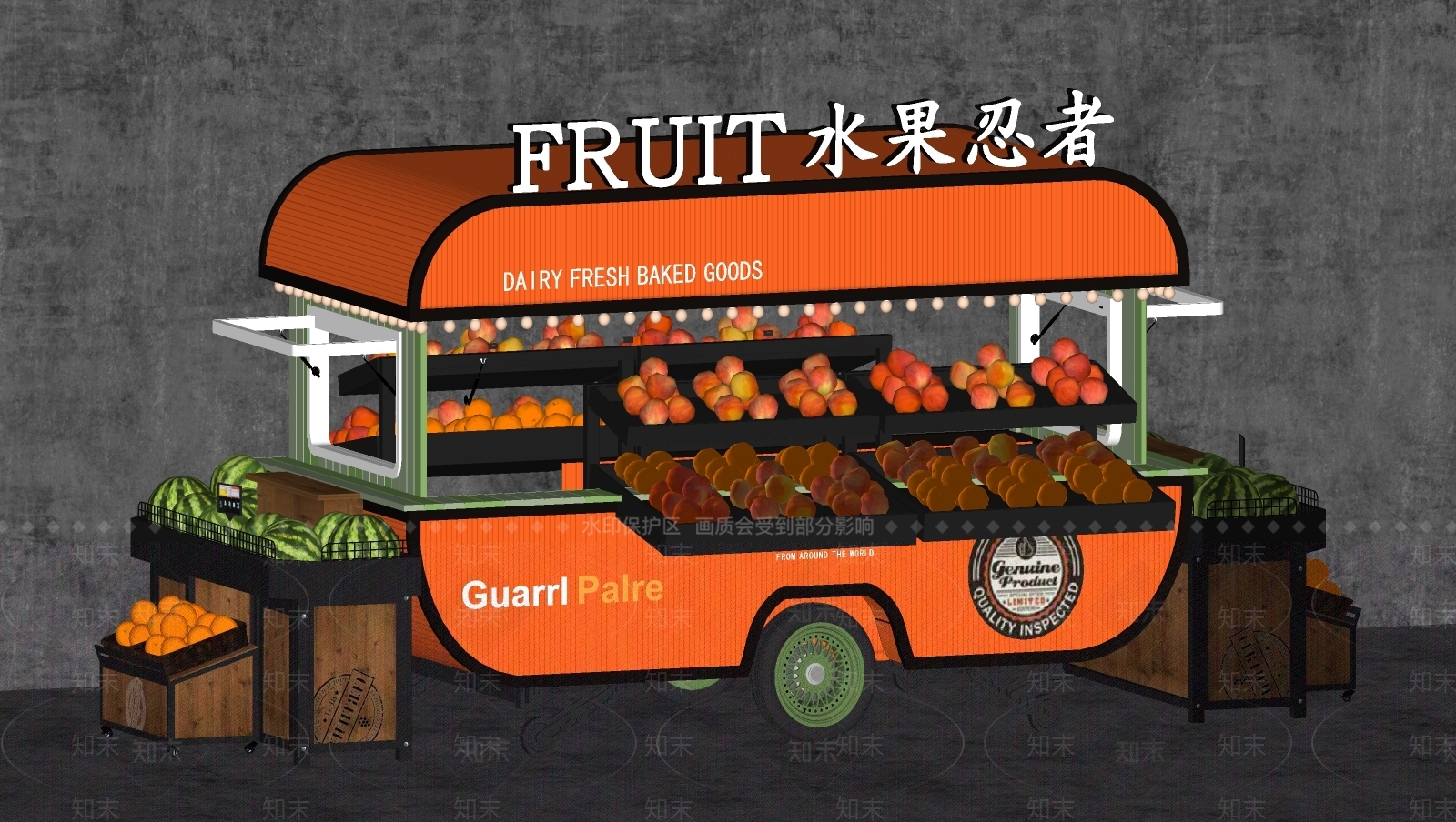 现代售货车SU模型下载【ID:795163460】