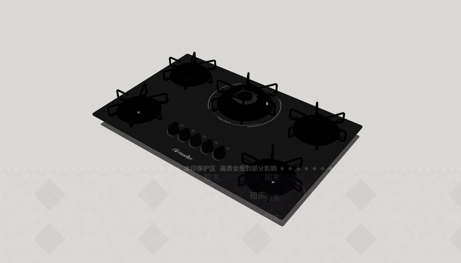 现代灶台SU模型下载【ID:895165102】