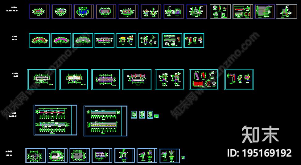 中式cad施工图下载【ID:195169192】