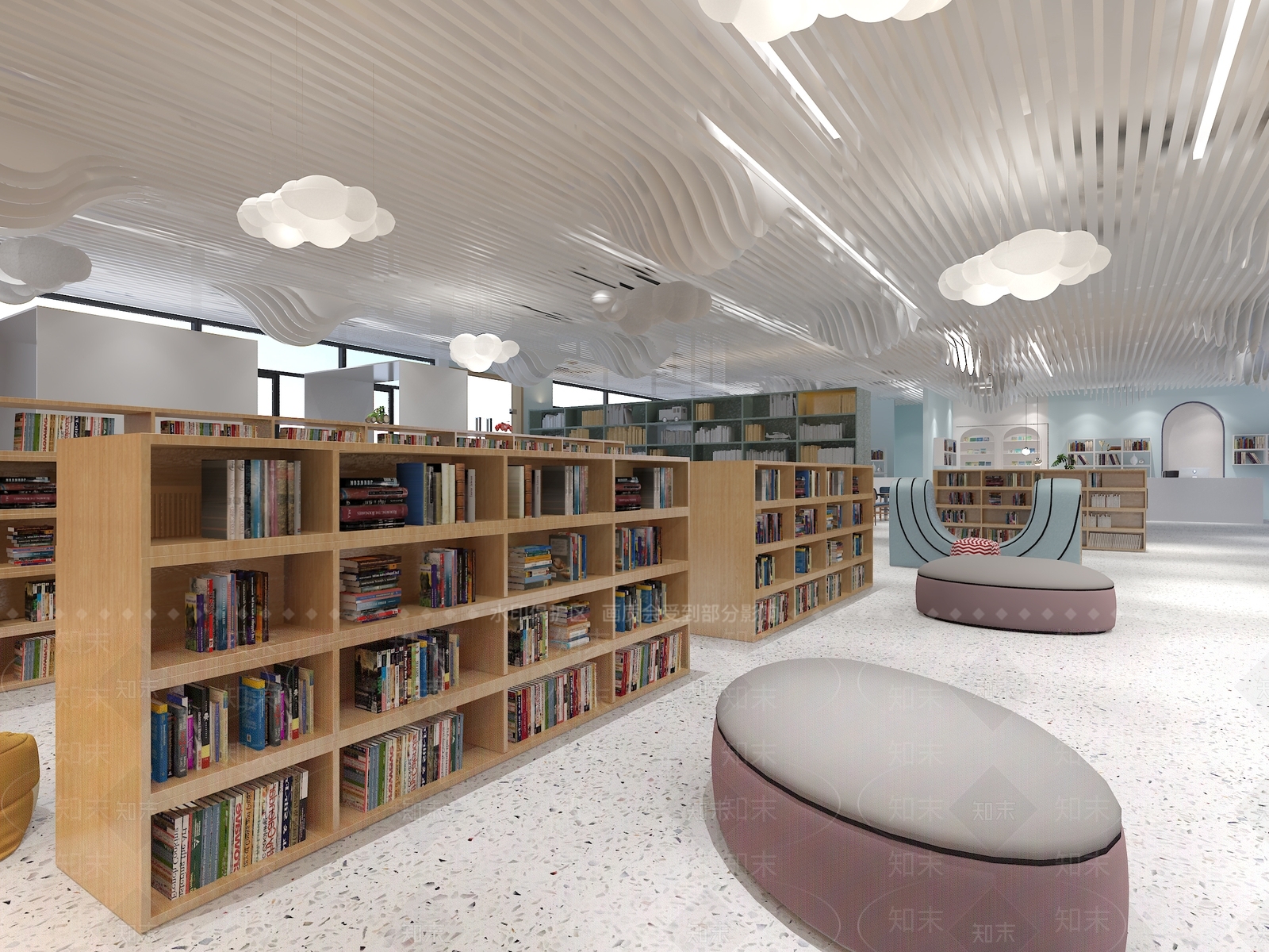 现代风格书店3D模型下载【ID:795201923】