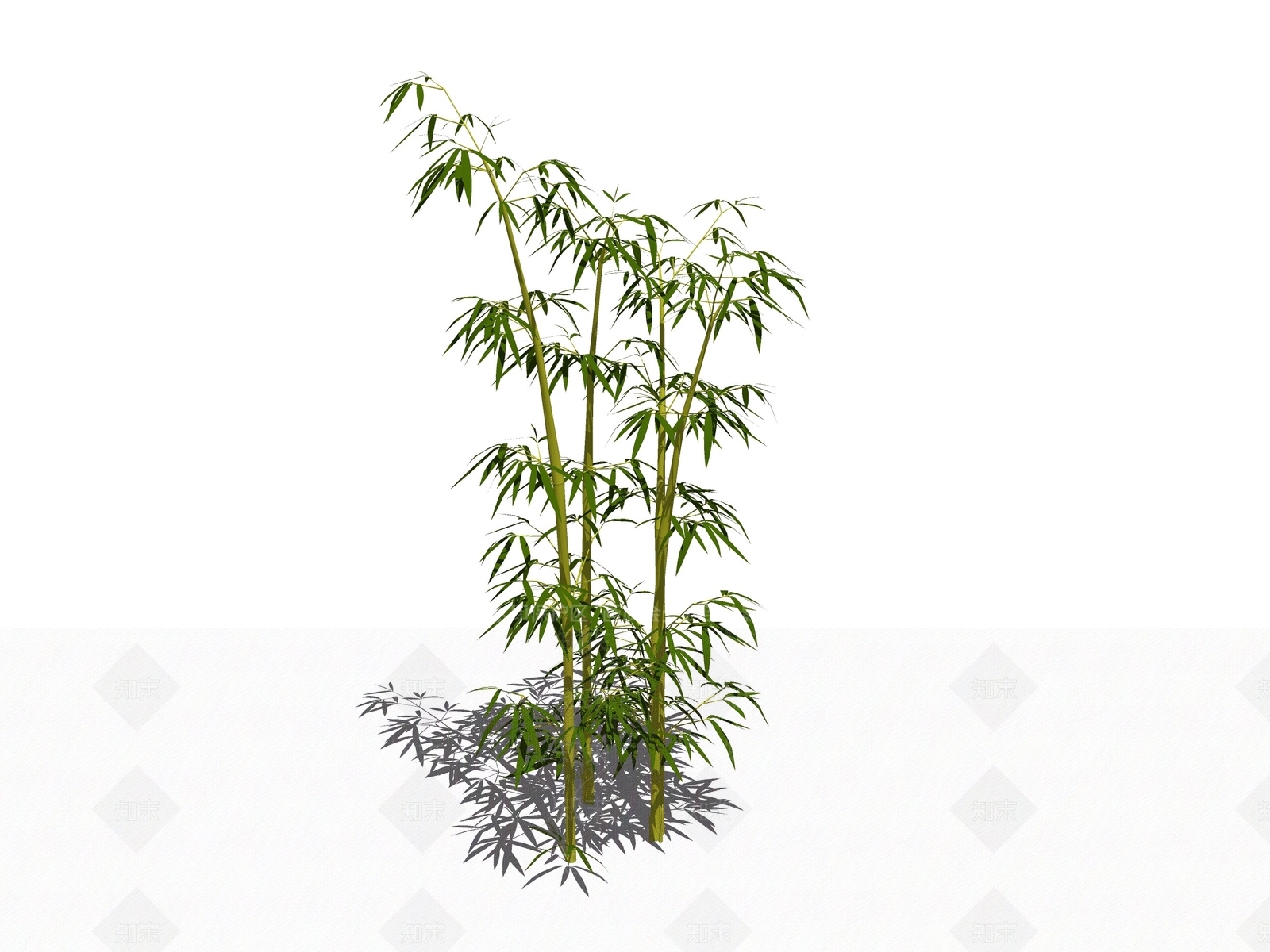 现代竹子SU模型下载【ID:195212797】