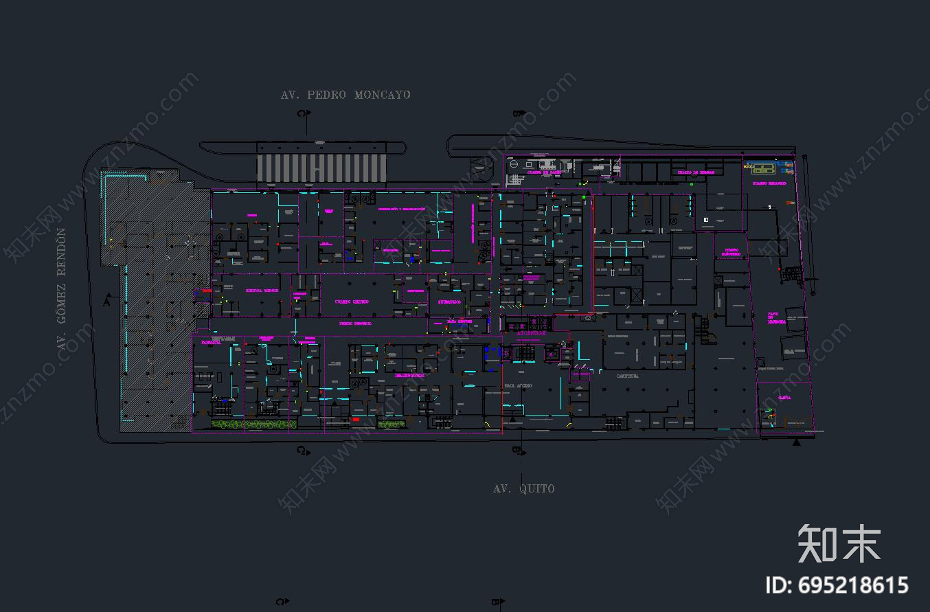 医院cad施工图下载【ID:695218615】