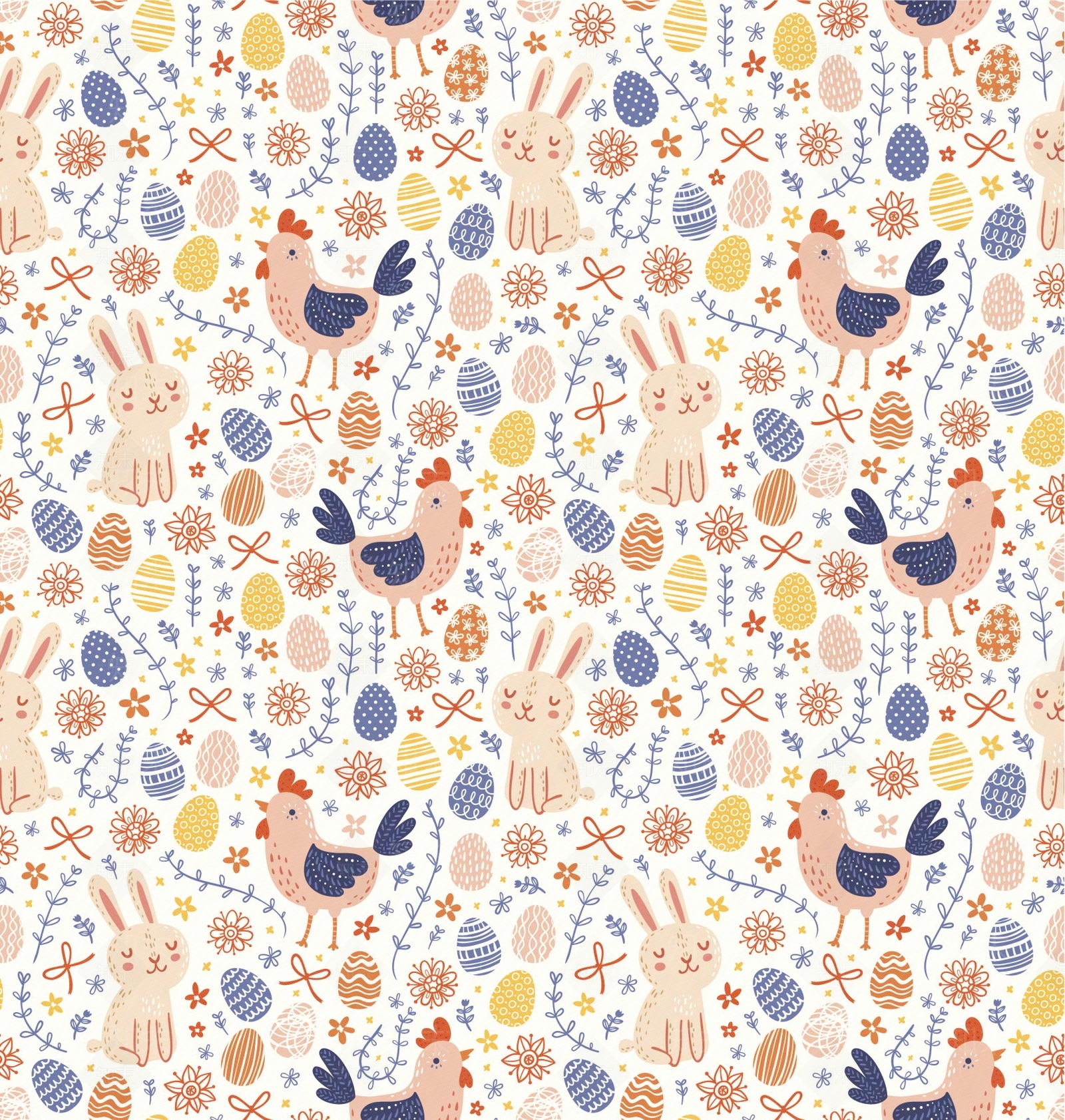 动物卡通儿童房壁纸贴图下载