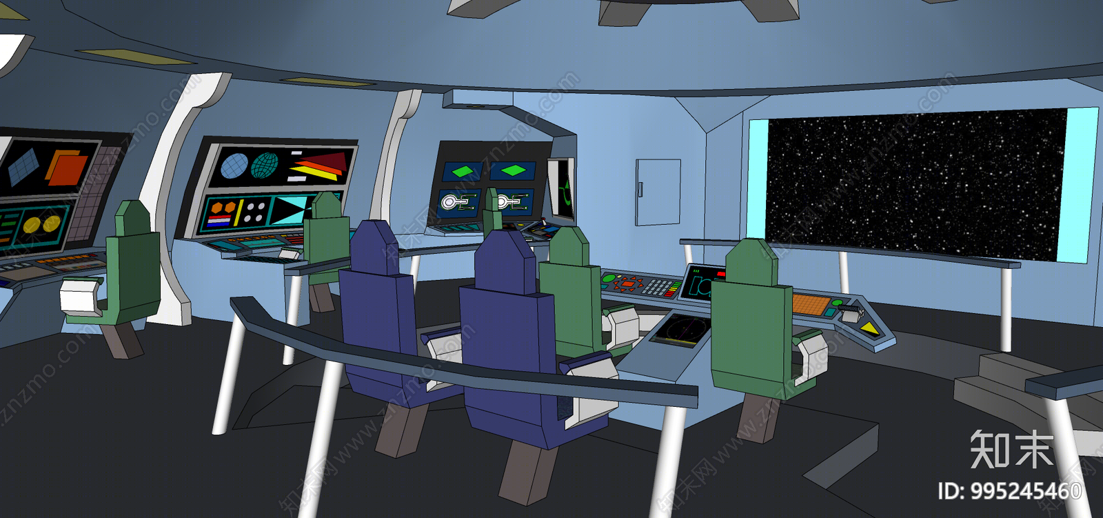 现代科幻太空舱SU模型下载【ID:995245460】