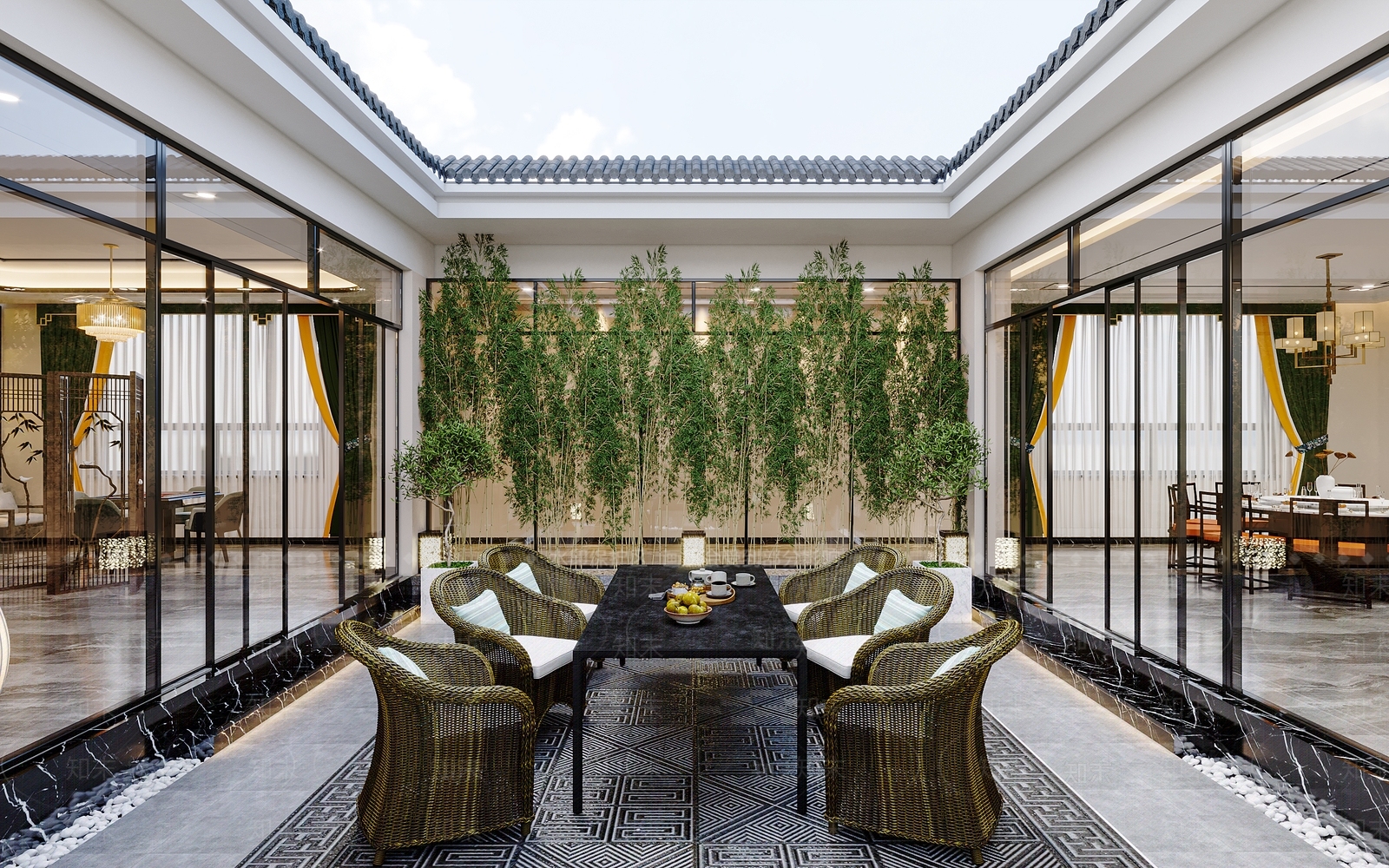 新中式茶馆3D模型下载【ID:495254195】