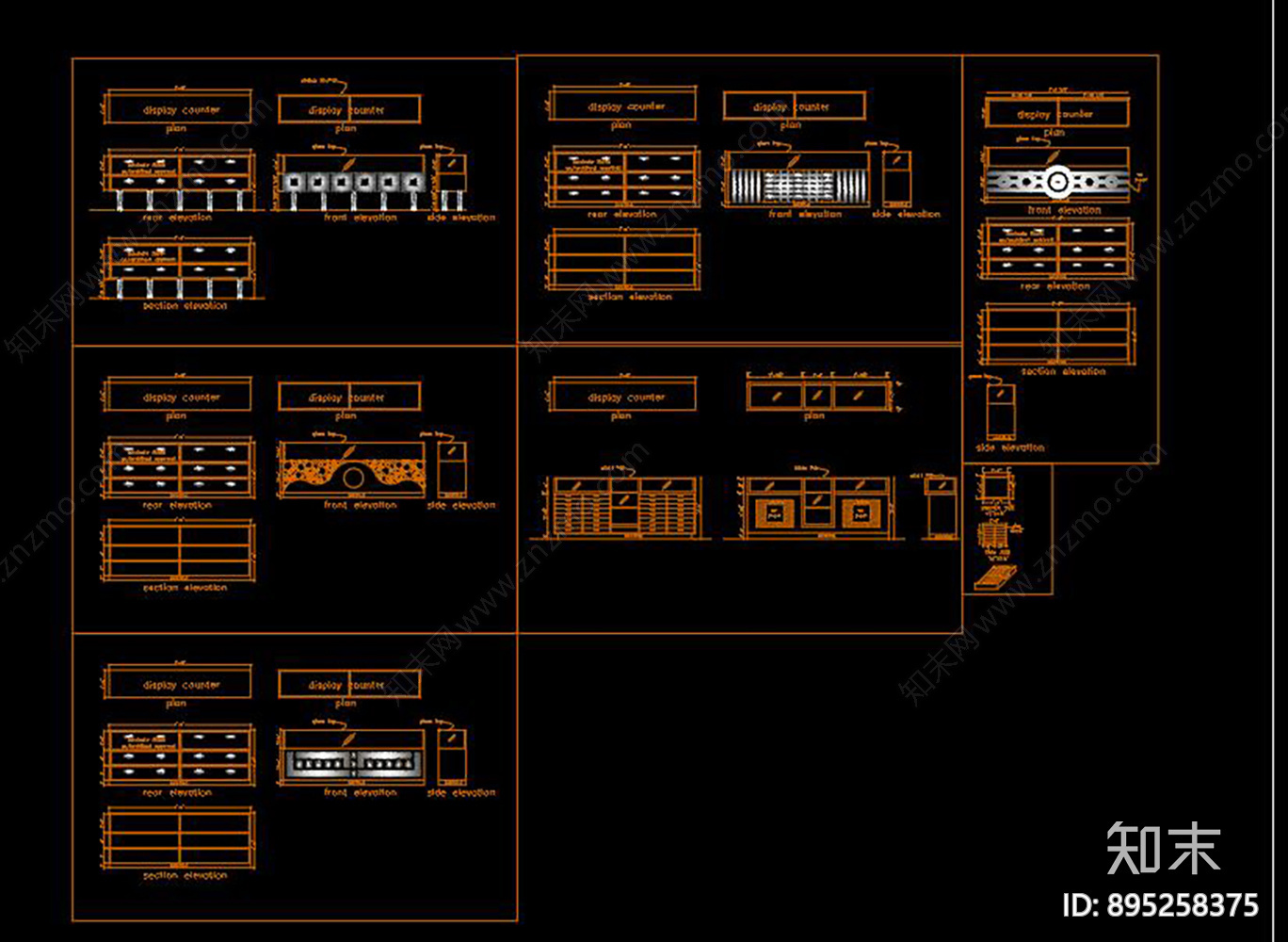 展柜施工图下载【ID:895258375】