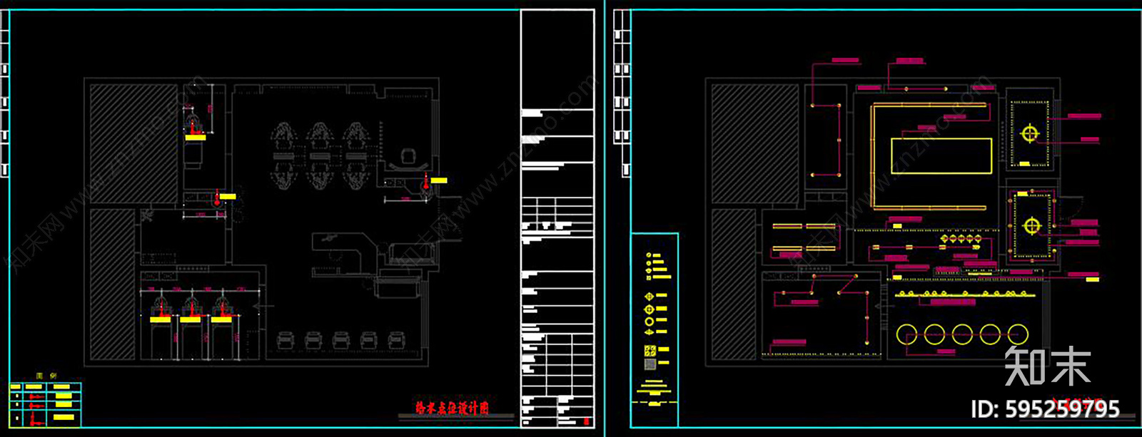 美容院cad施工图下载【ID:595259795】