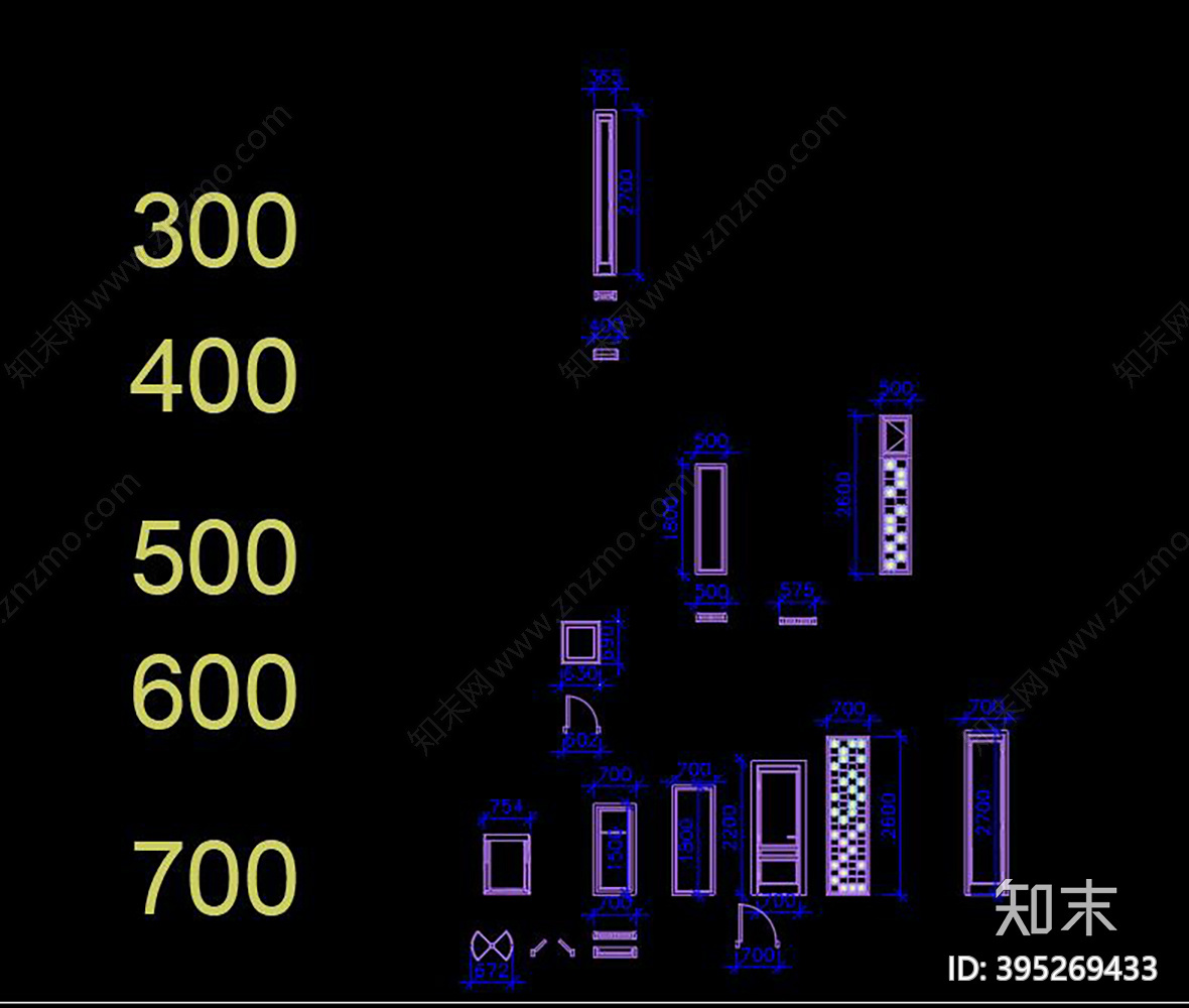 门窗cad施工图下载【ID:395269433】