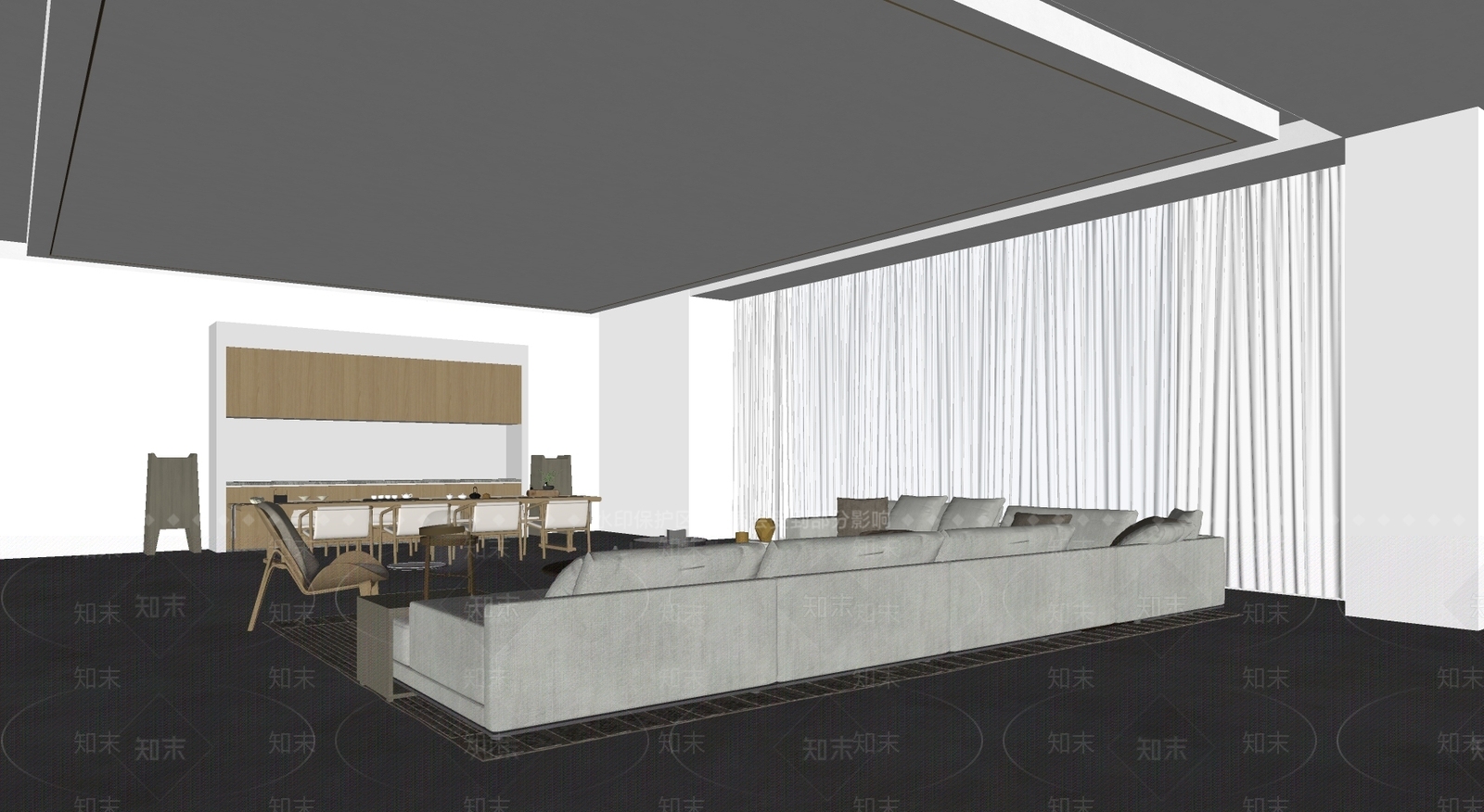 现代公司休息区SU模型下载【ID:195288195】