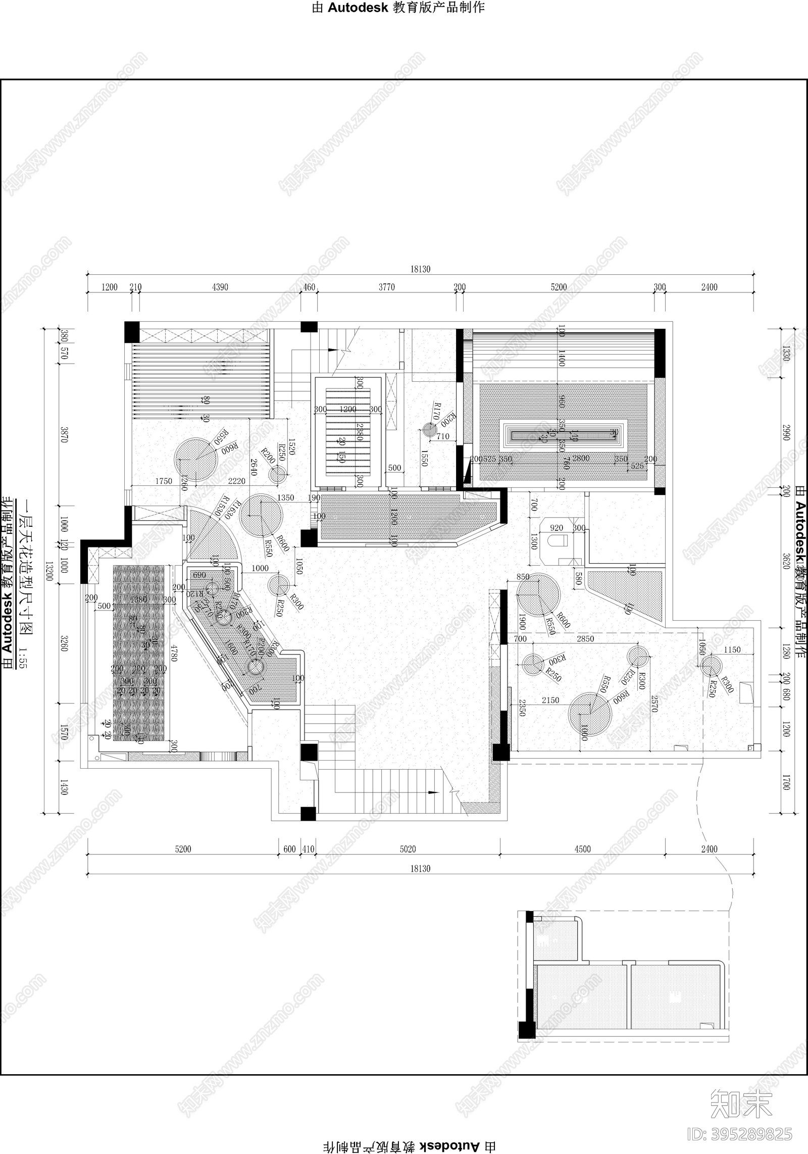 现代美术培训中心cad施工图下载【ID:395289827】