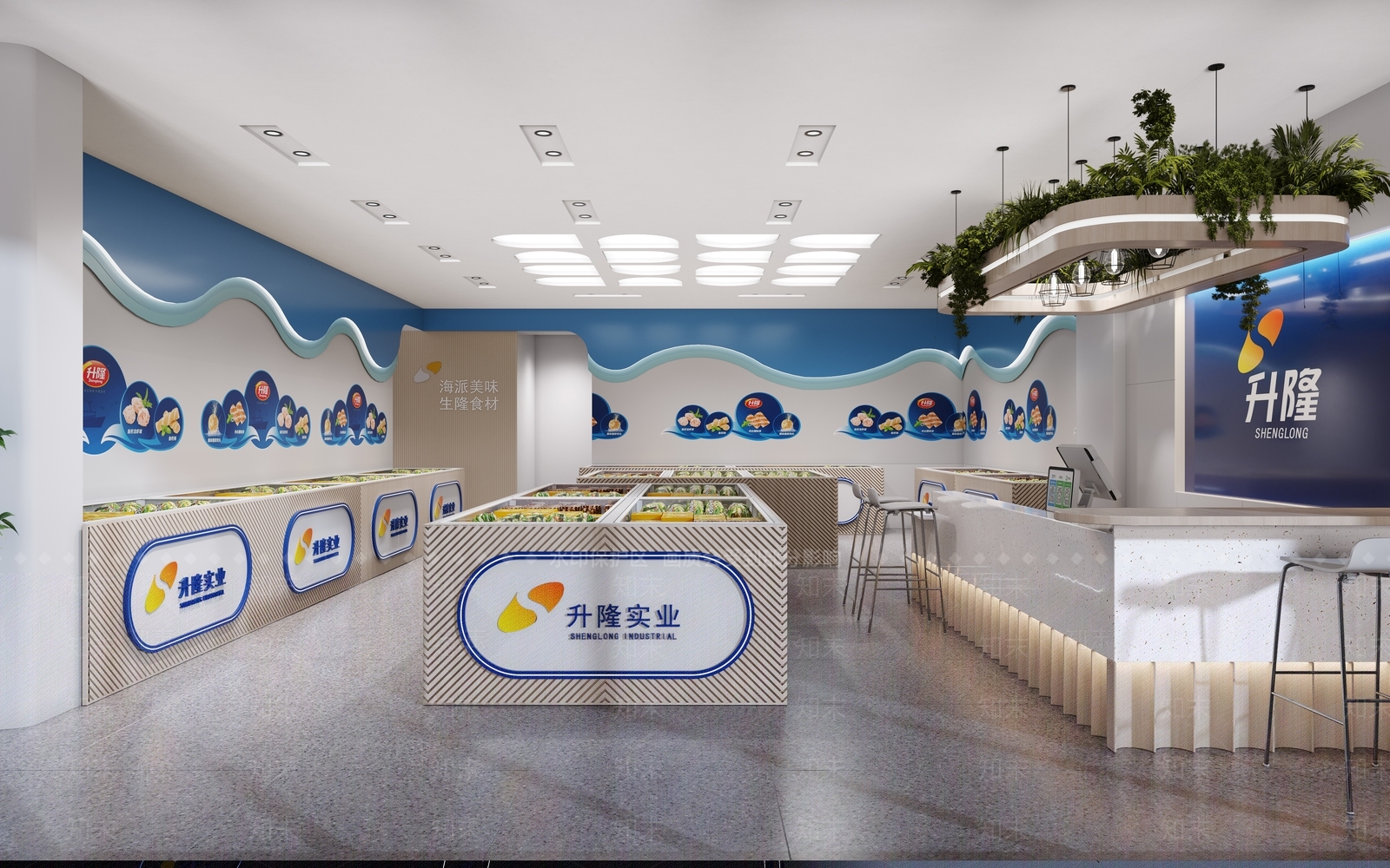 现代超市3D模型下载【ID:595296336】