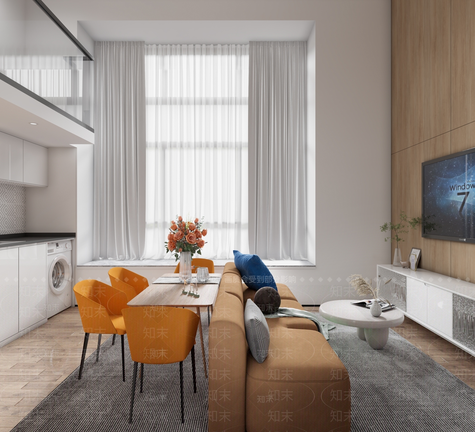 现代单身公寓3D模型下载【ID:995320711】