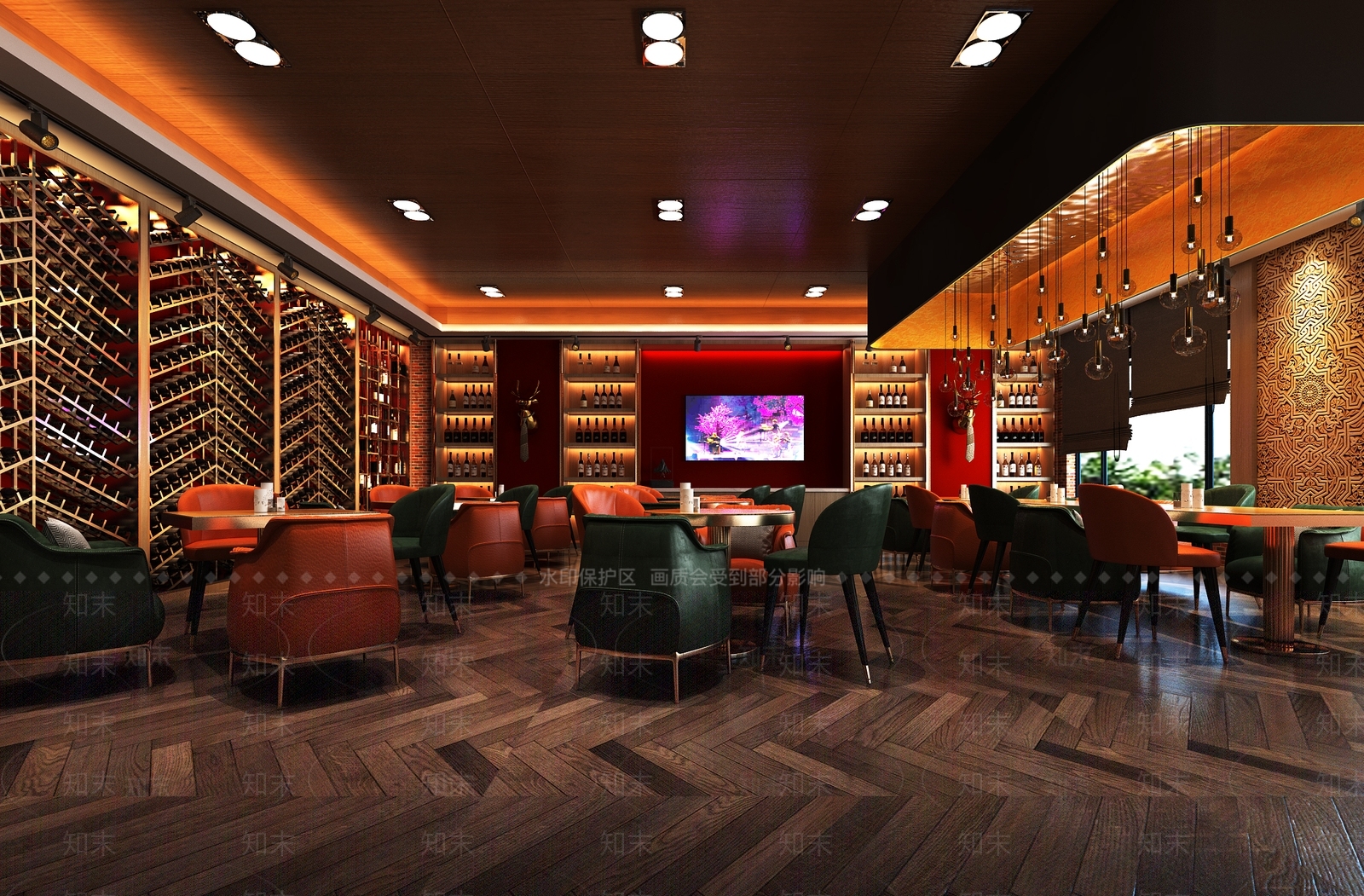 后现代酒吧3D模型下载【ID:495332408】
