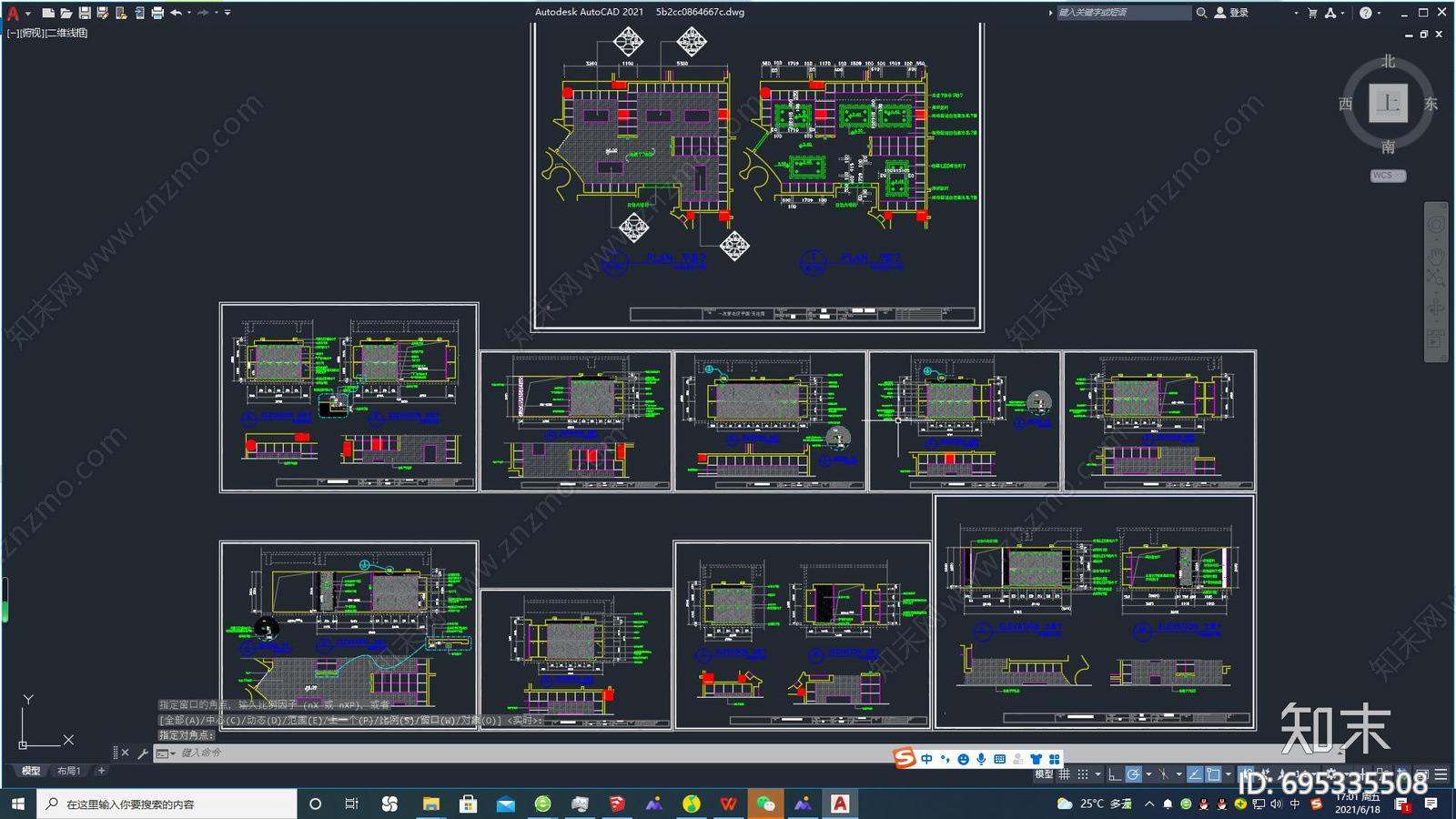 CAD桑拿会所包间设计施工图下载【ID:695335508】