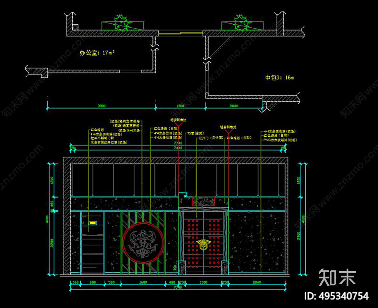 全套中餐CADcad施工图下载【ID:495340754】