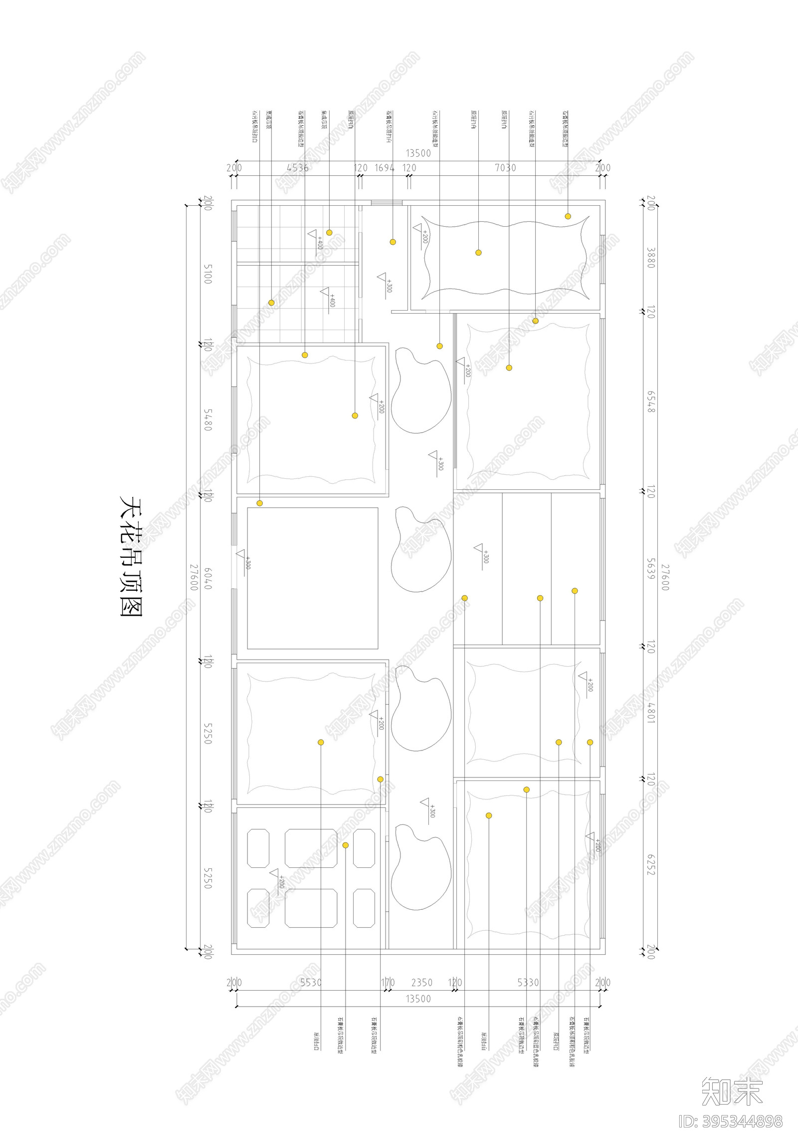 现代简约儿童美术机构cad施工图下载【ID:395344898】