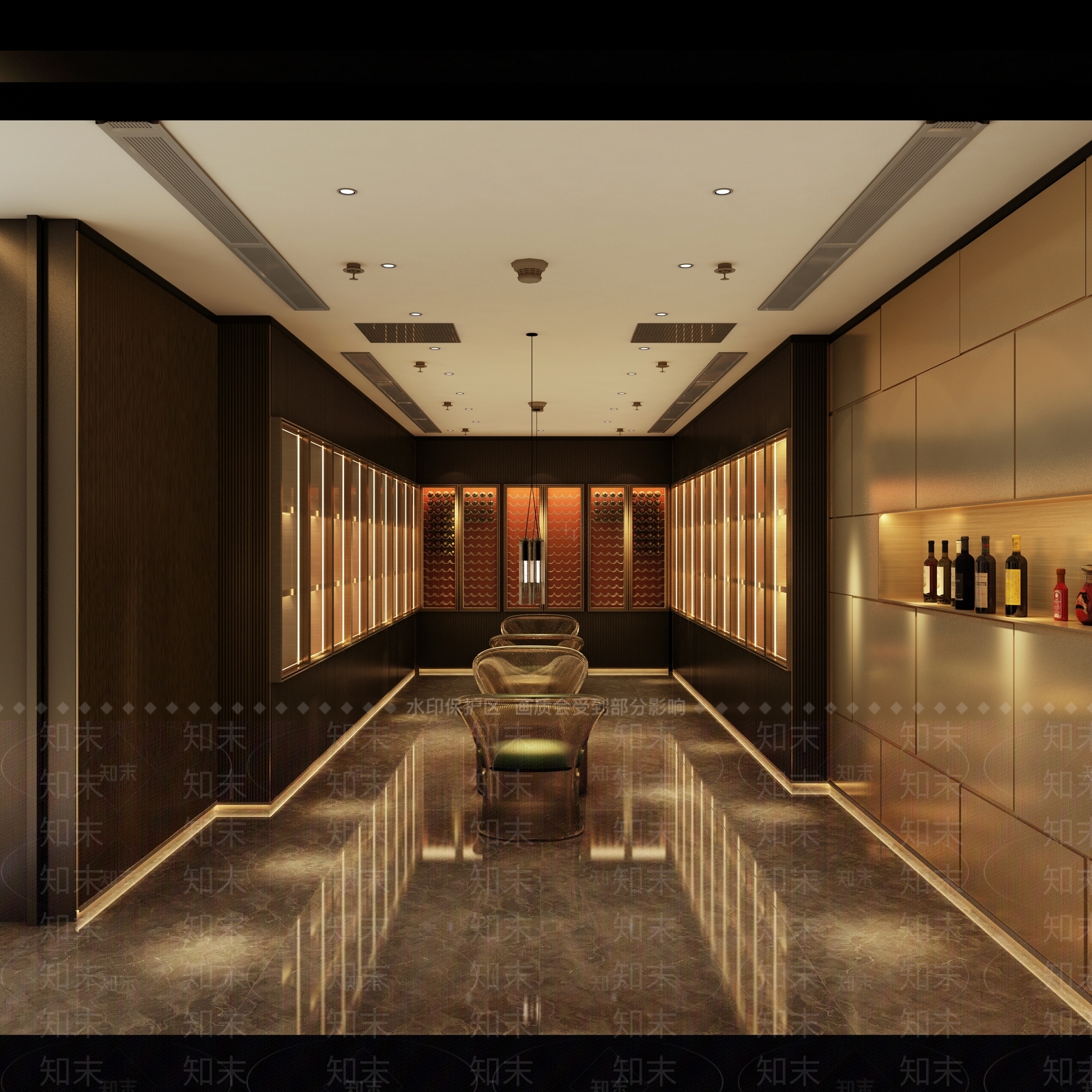 现代餐饮酒吧3D模型下载【ID:495371416】