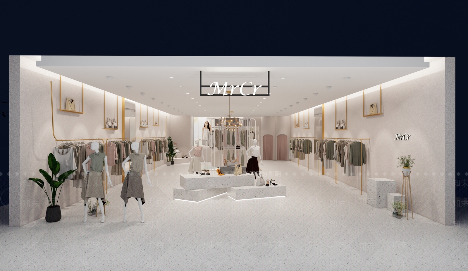 服装店SU模型精品下载_SketchUp模型_知末网