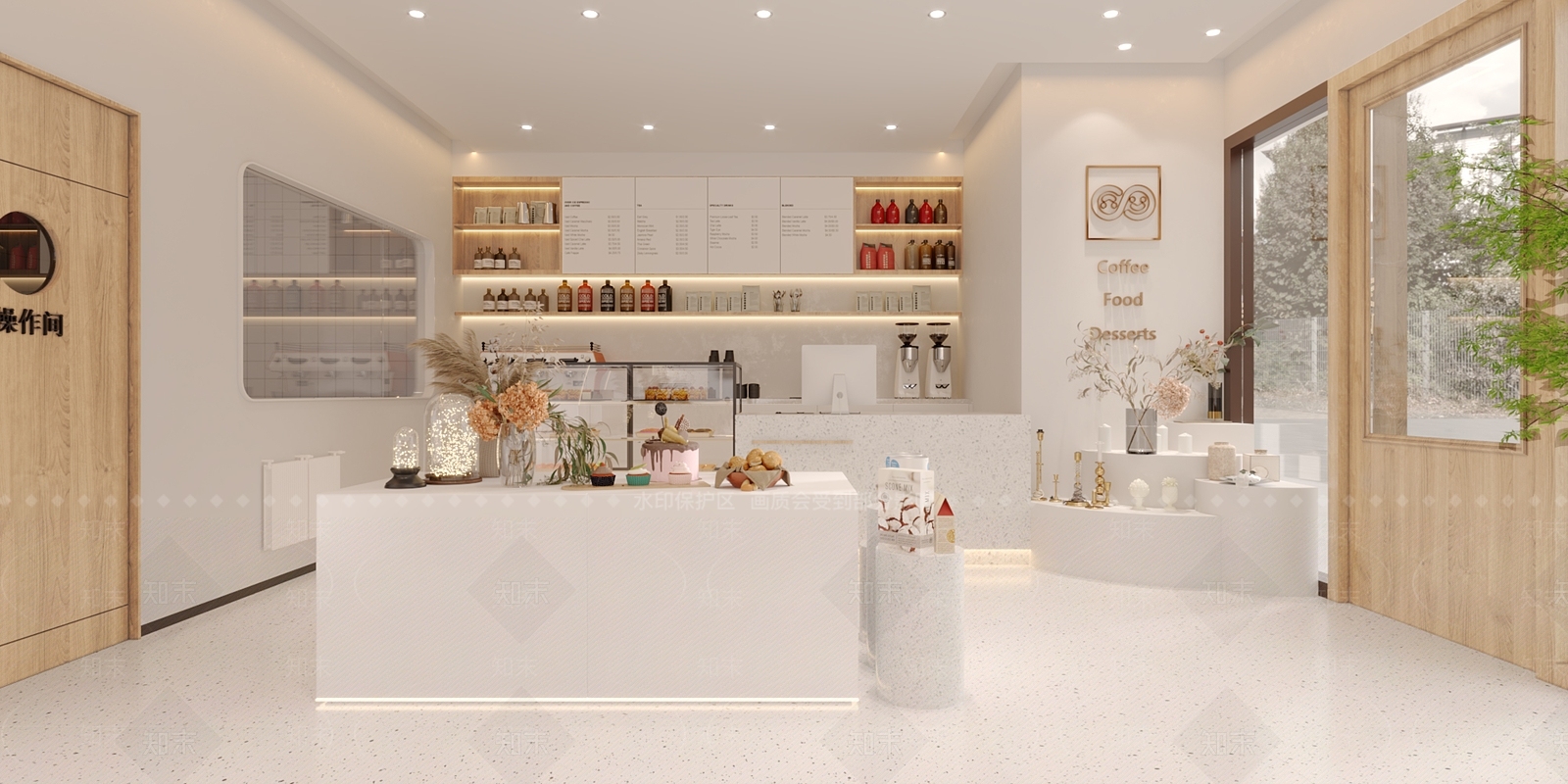 侘寂甜品面包店3D模型下载【ID:295382781】