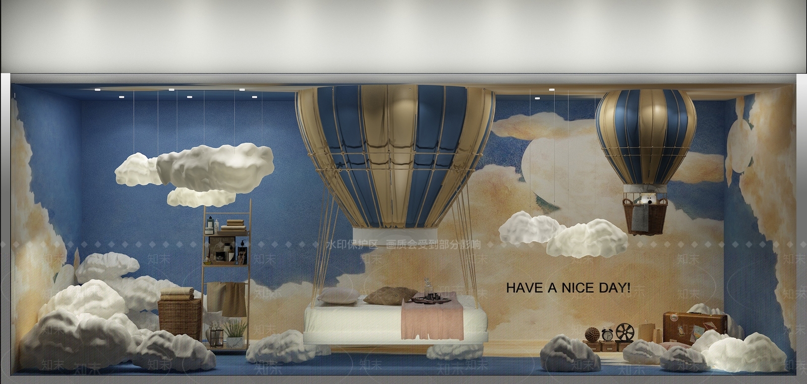 现代商业橱窗3D模型下载【ID:495390236】