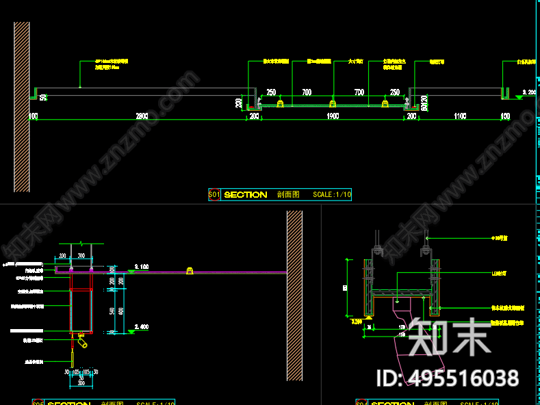 工业风超市施工图cad施工图下载【ID:495516038】