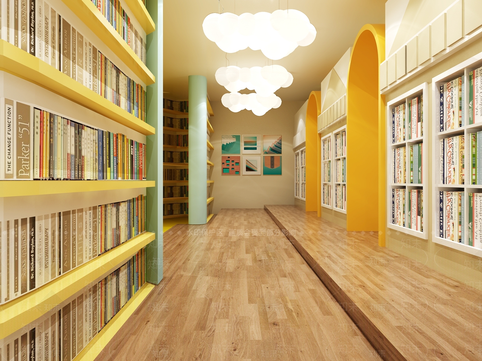 现代书店3D模型下载【ID:795420956】