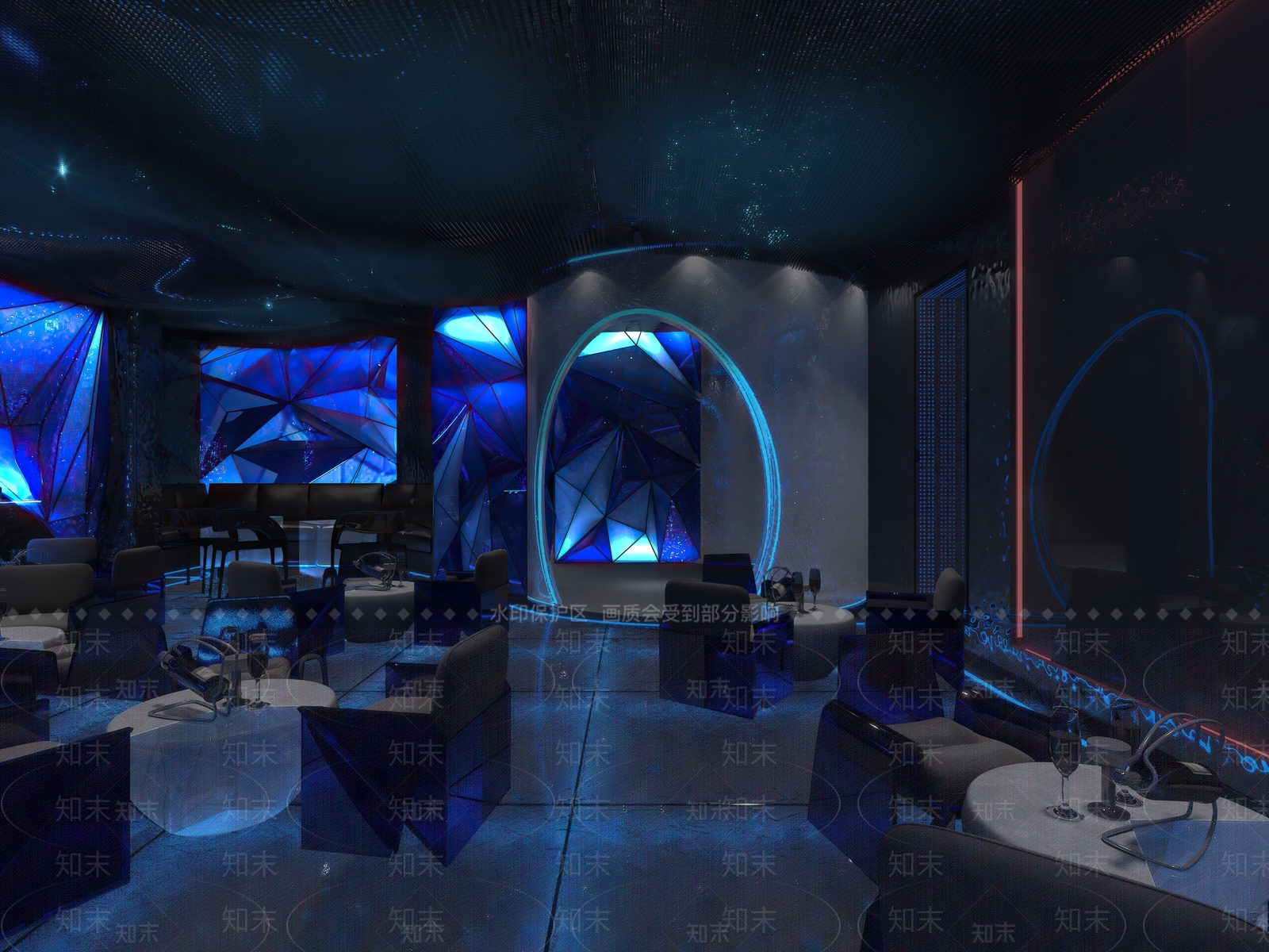 现代酒吧3D模型下载【ID:495428472】