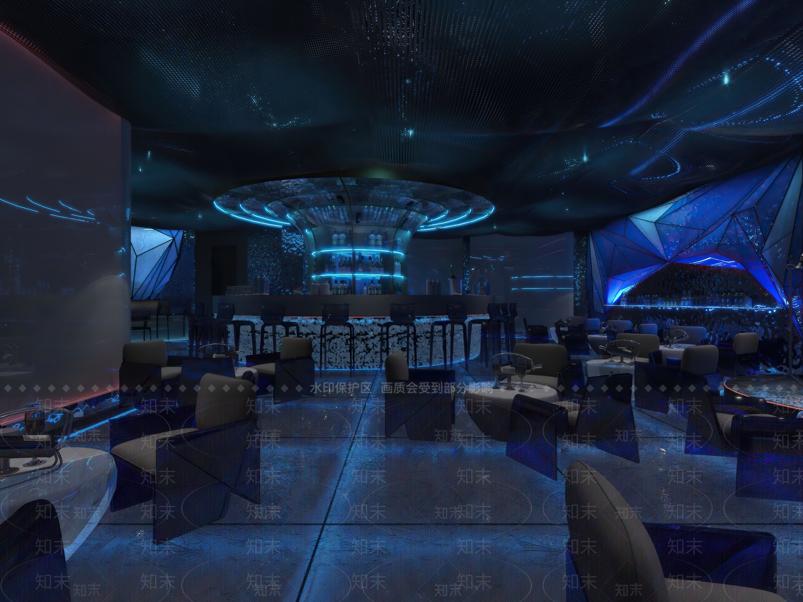 现代酒吧3D模型下载【ID:495428472】