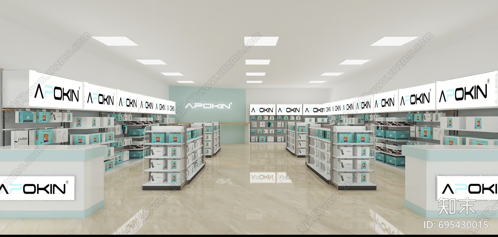 现代数码店3D模型下载【ID:695430015】