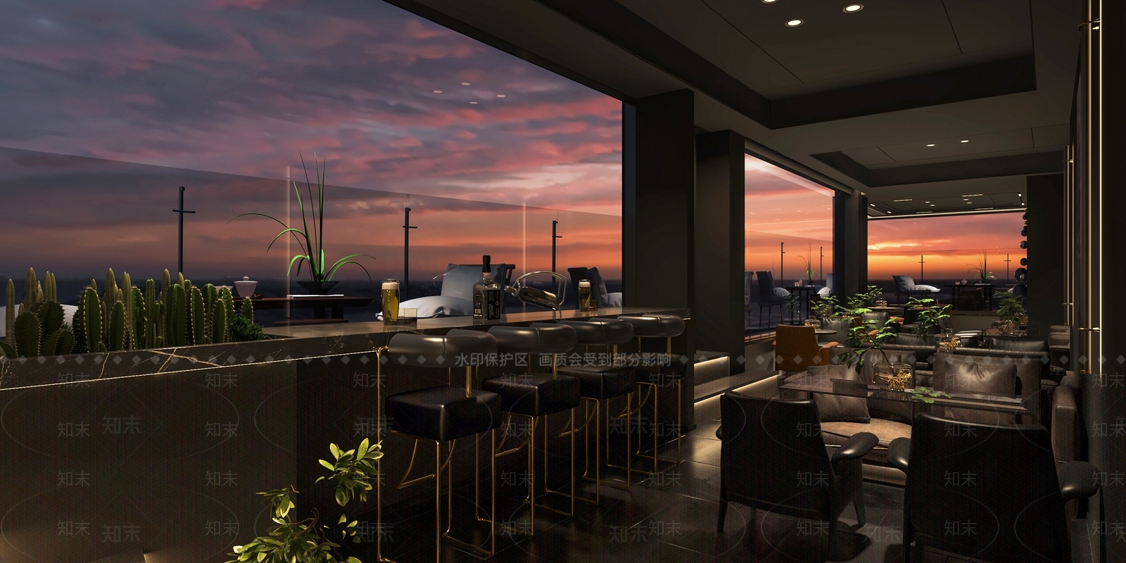 工业风酒吧3D模型下载【ID:495471407】