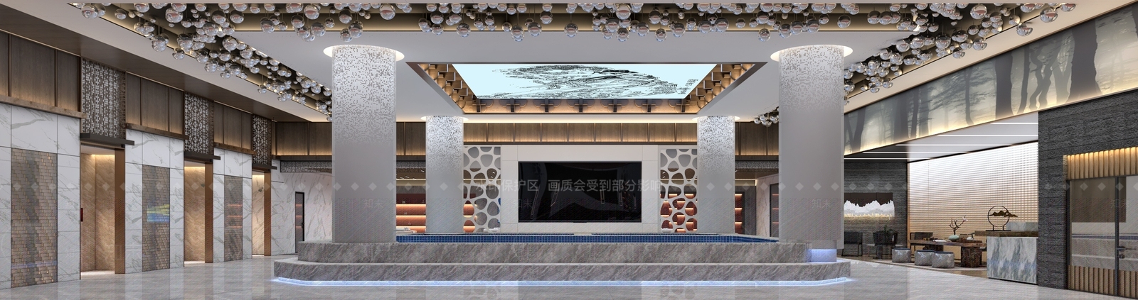 新中式男浴室3D模型下载【ID:795485160】