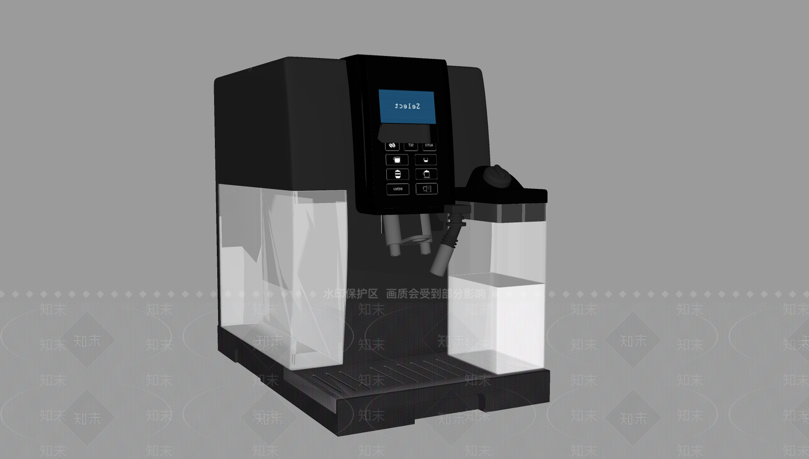 现代咖啡机SU模型下载【ID:395490186】