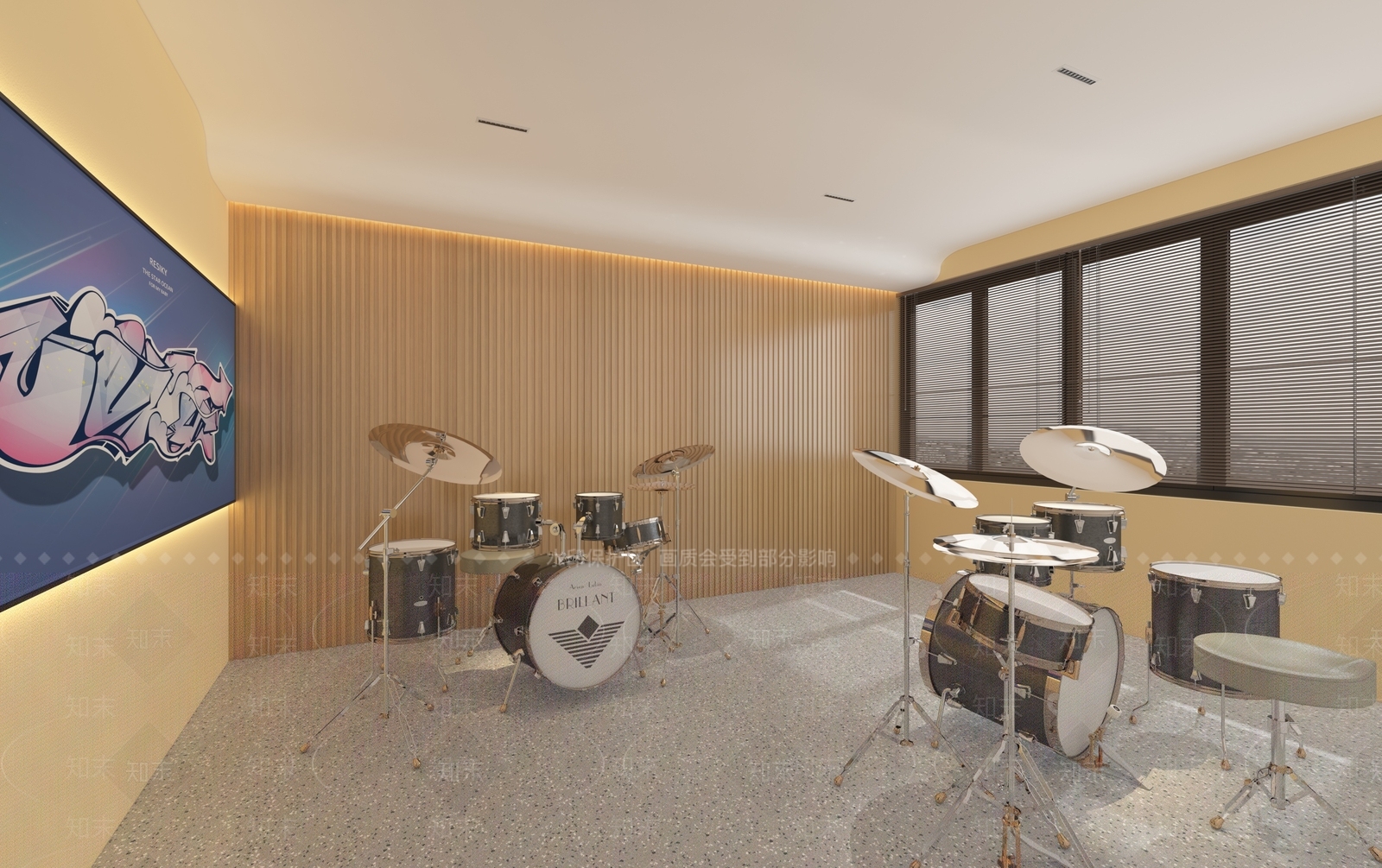 现代琴行3D模型下载【ID:995496991】