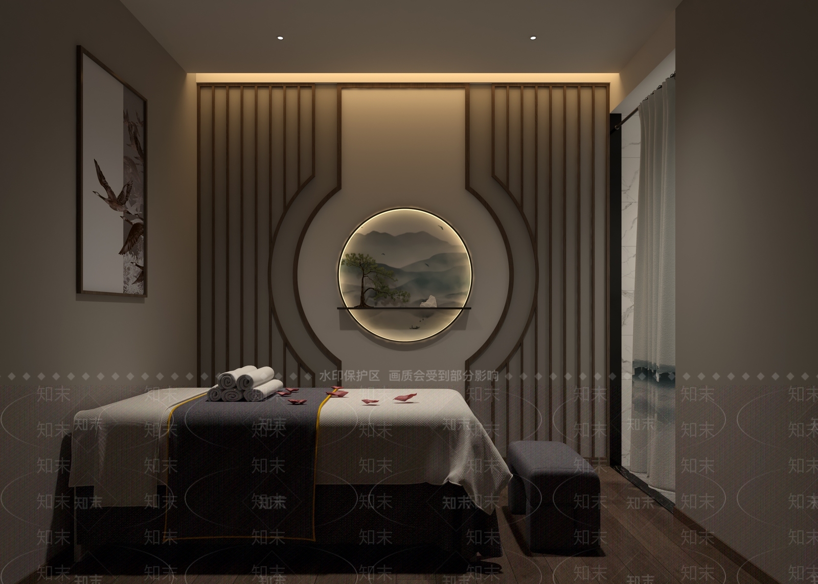 新中式足浴会所3D模型下载【ID:795560137】