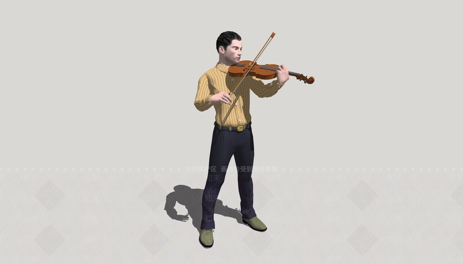 现代单人SU模型下载【ID:295562030】