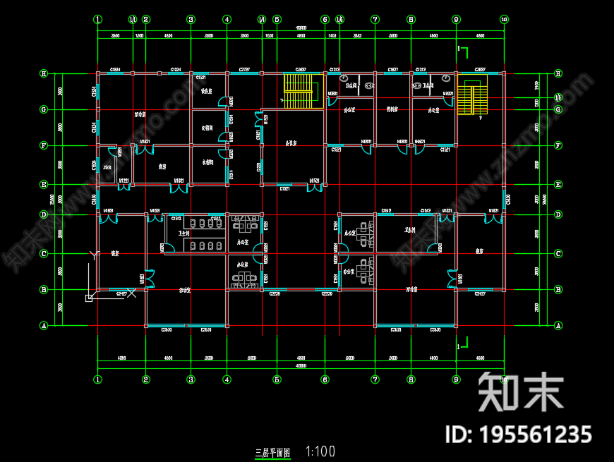 幼儿园设计cad施工图下载【ID:195561235】