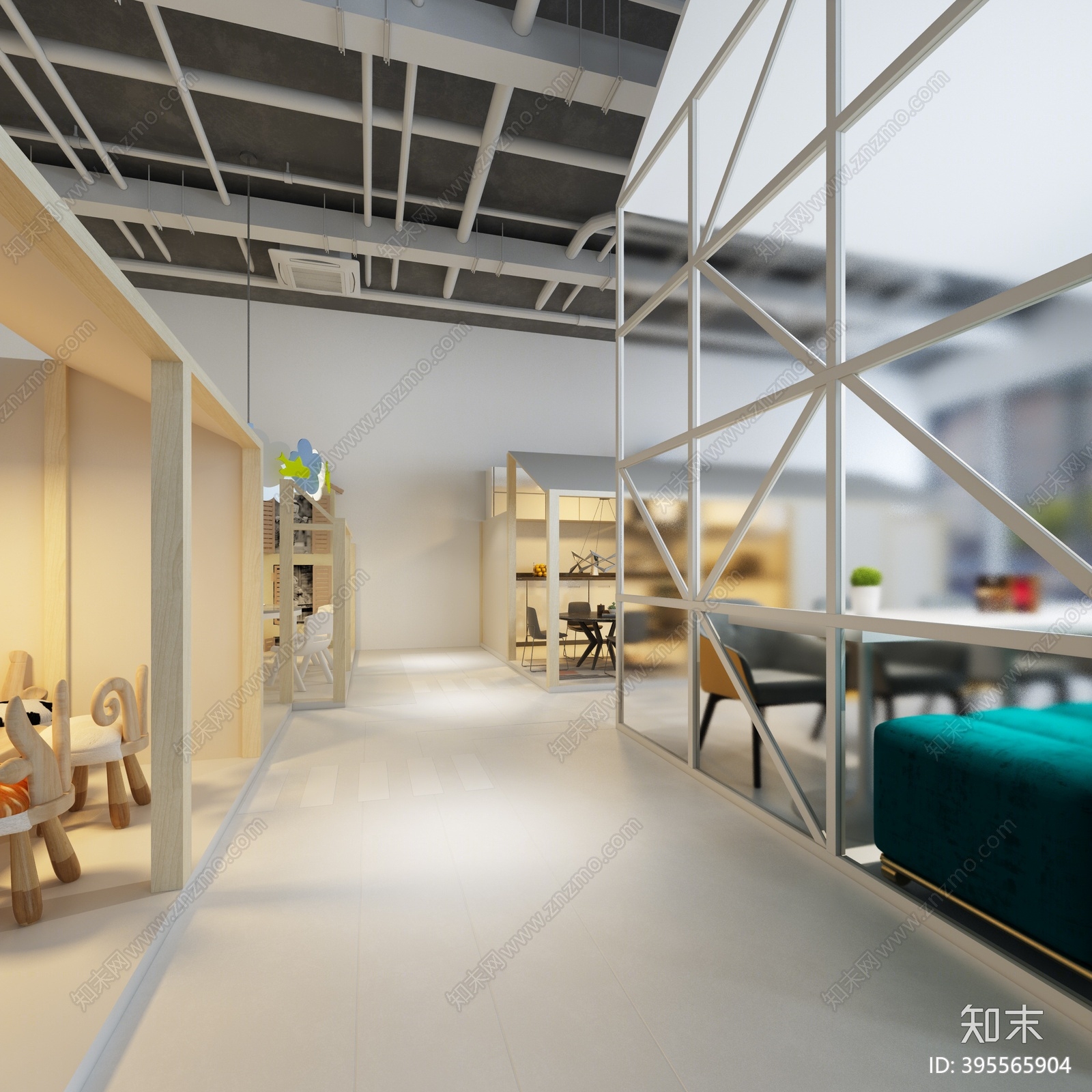 现代快餐厅3D模型下载【ID:395565904】