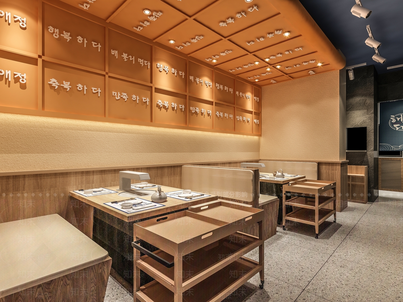 现代烤肉店3D模型下载【ID:295569662】