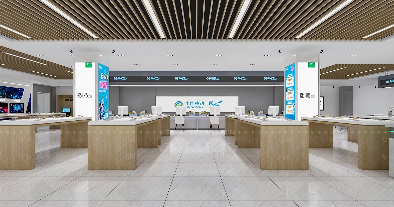 现代移动营业厅3D模型下载【ID:295592666】