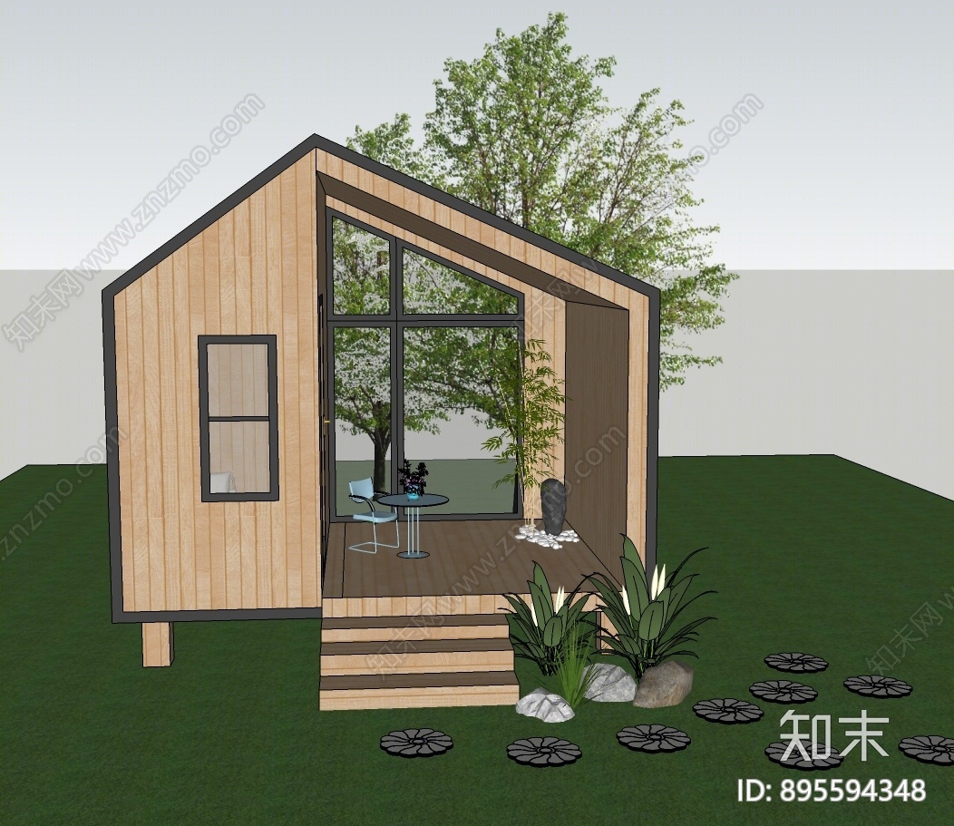 北欧木屋SU模型下载【ID:895594348】