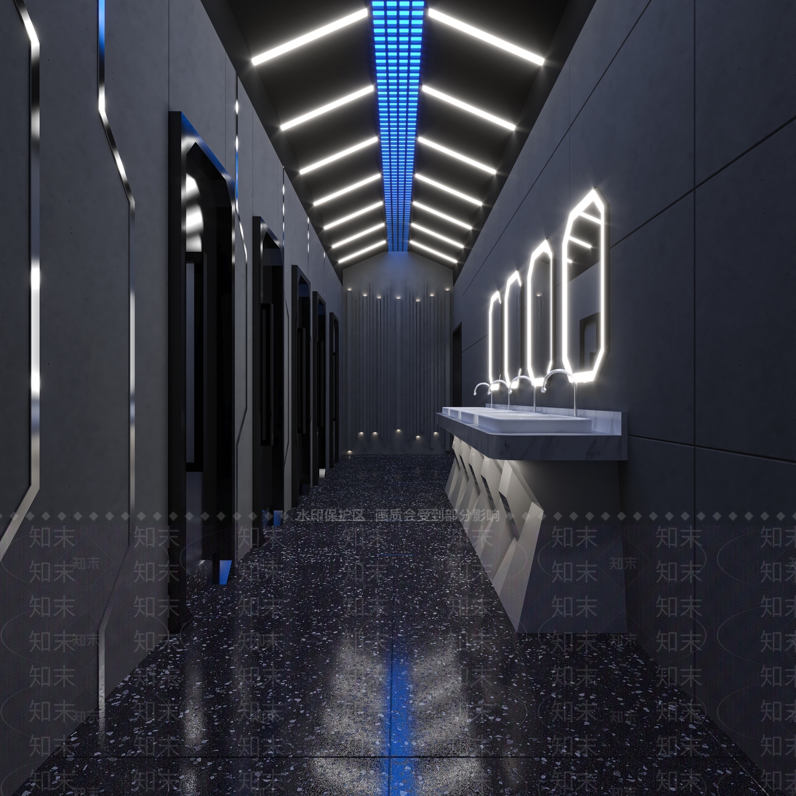 现代酒吧3D模型下载【ID:495598429】