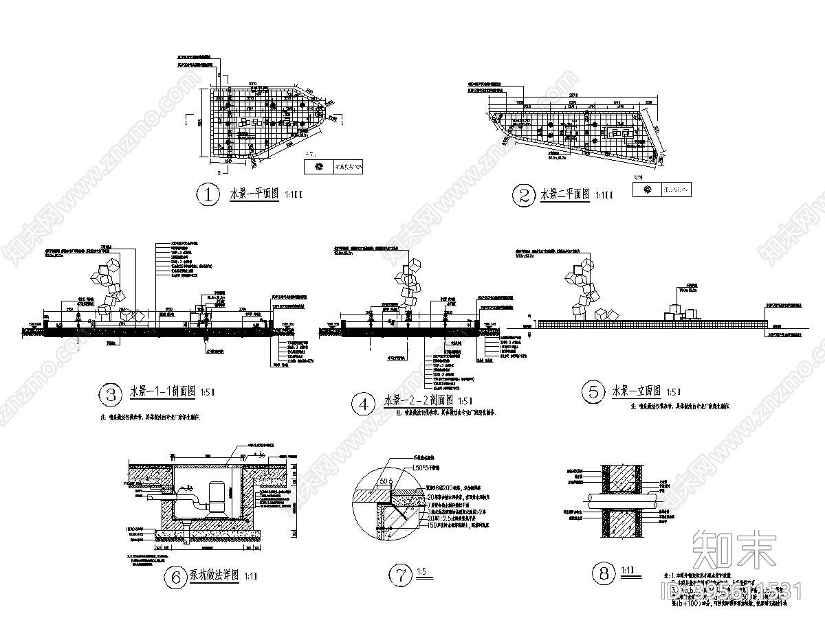 现代工业园区产业园景观施工图cad施工图下载【ID:395611531】