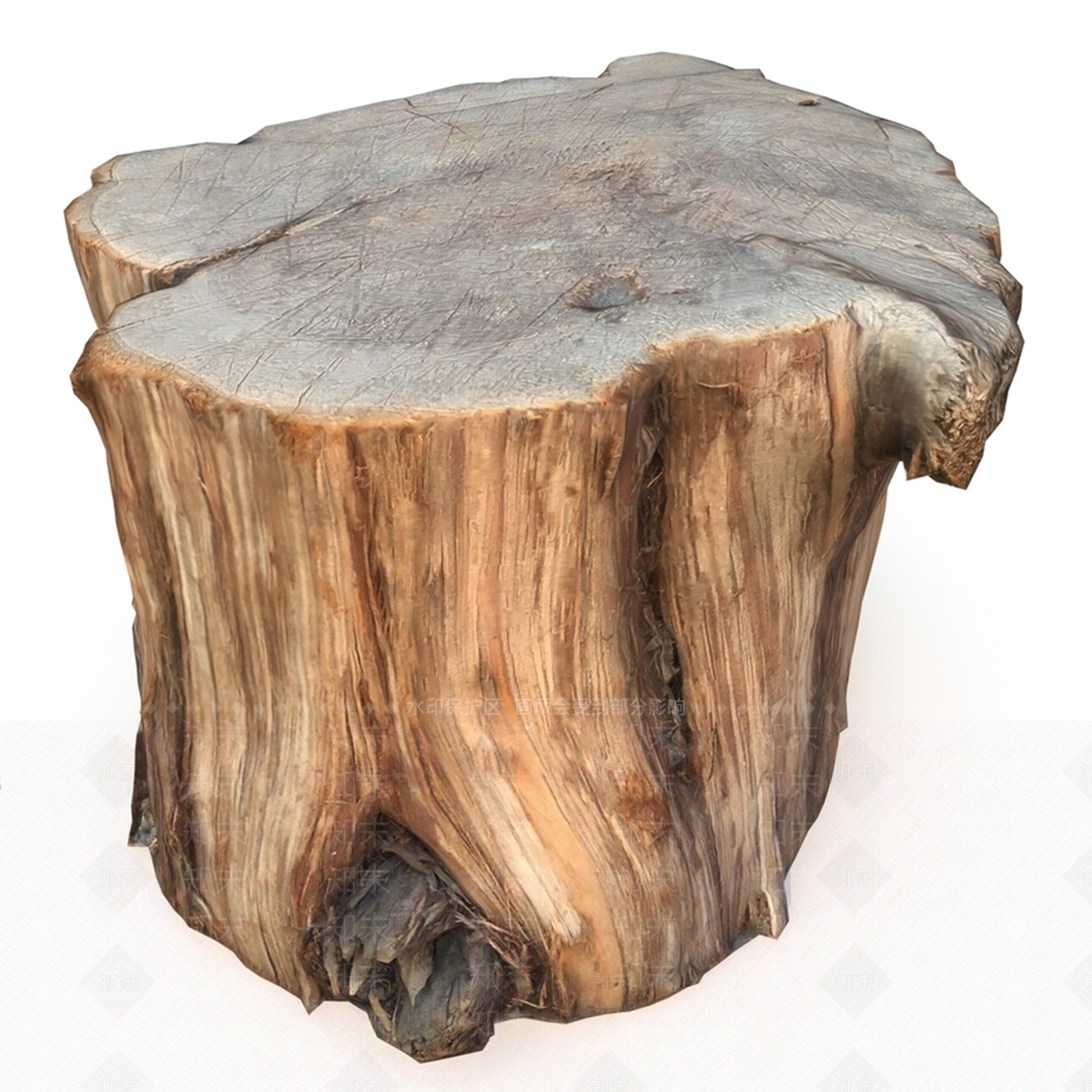 北欧木头凳子3D模型下载【ID:495618396】