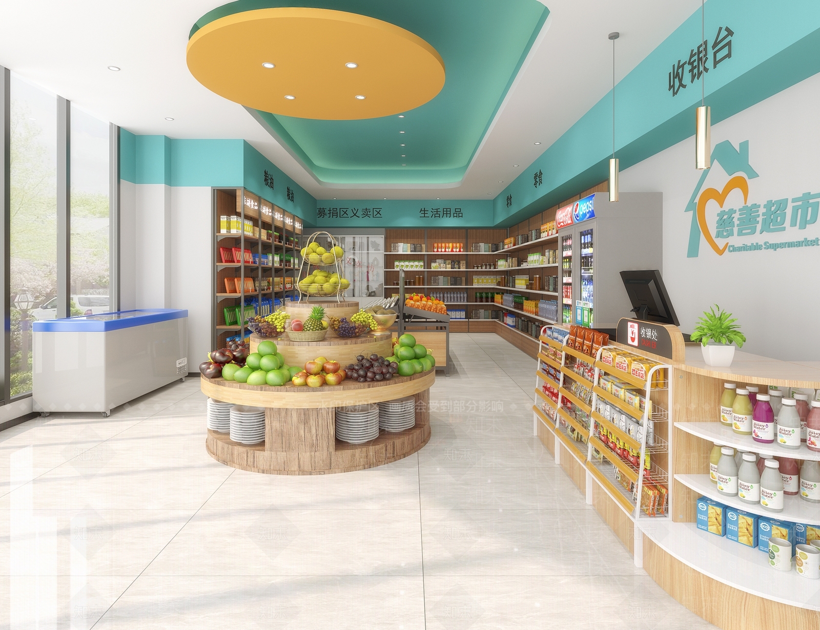 现代超市3D模型下载【ID:595668361】