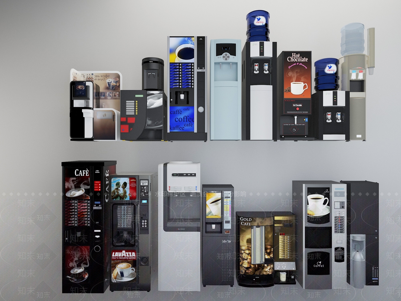 现代咖啡机3D模型下载【ID:495674088】