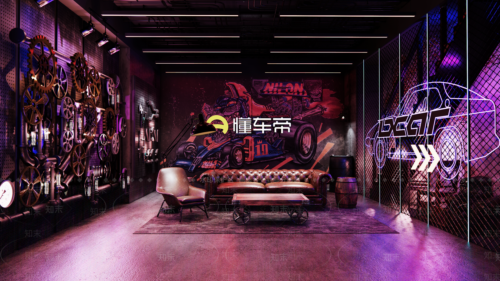 工业风直播室SU模型下载【ID:595678484】