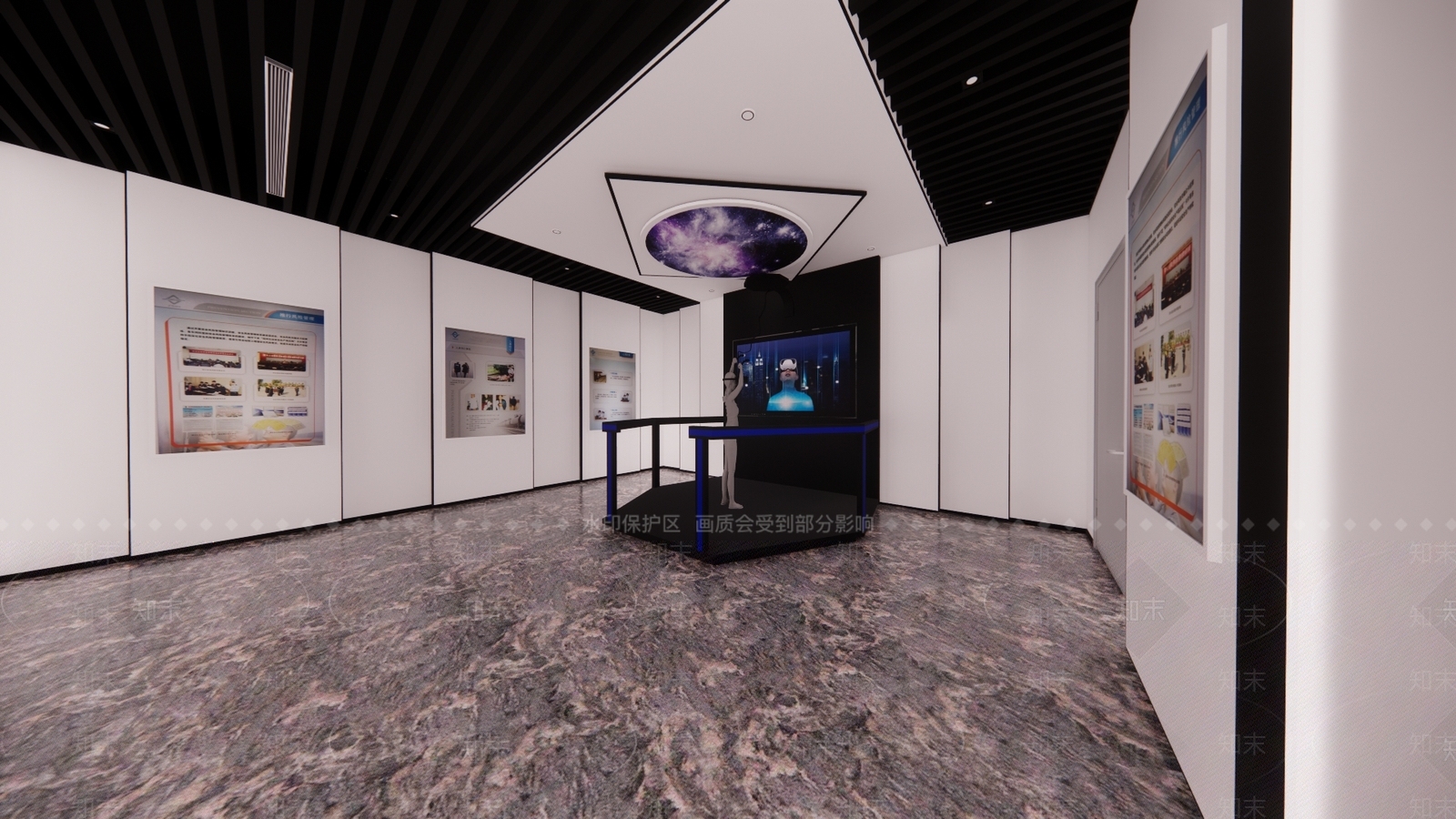 现代vr展厅SU模型下载【ID:295685902】